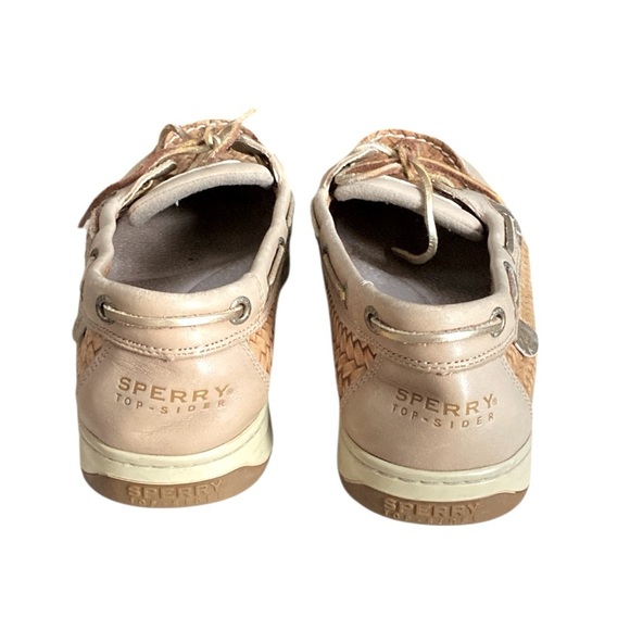 SPERRY Top Sider Angelfish Boat Tan Leather Women’s Loafer Shoes Size 11M - Picture 6 of 8